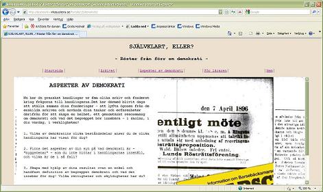 Länk till webbläromedlet Självklart, eller?