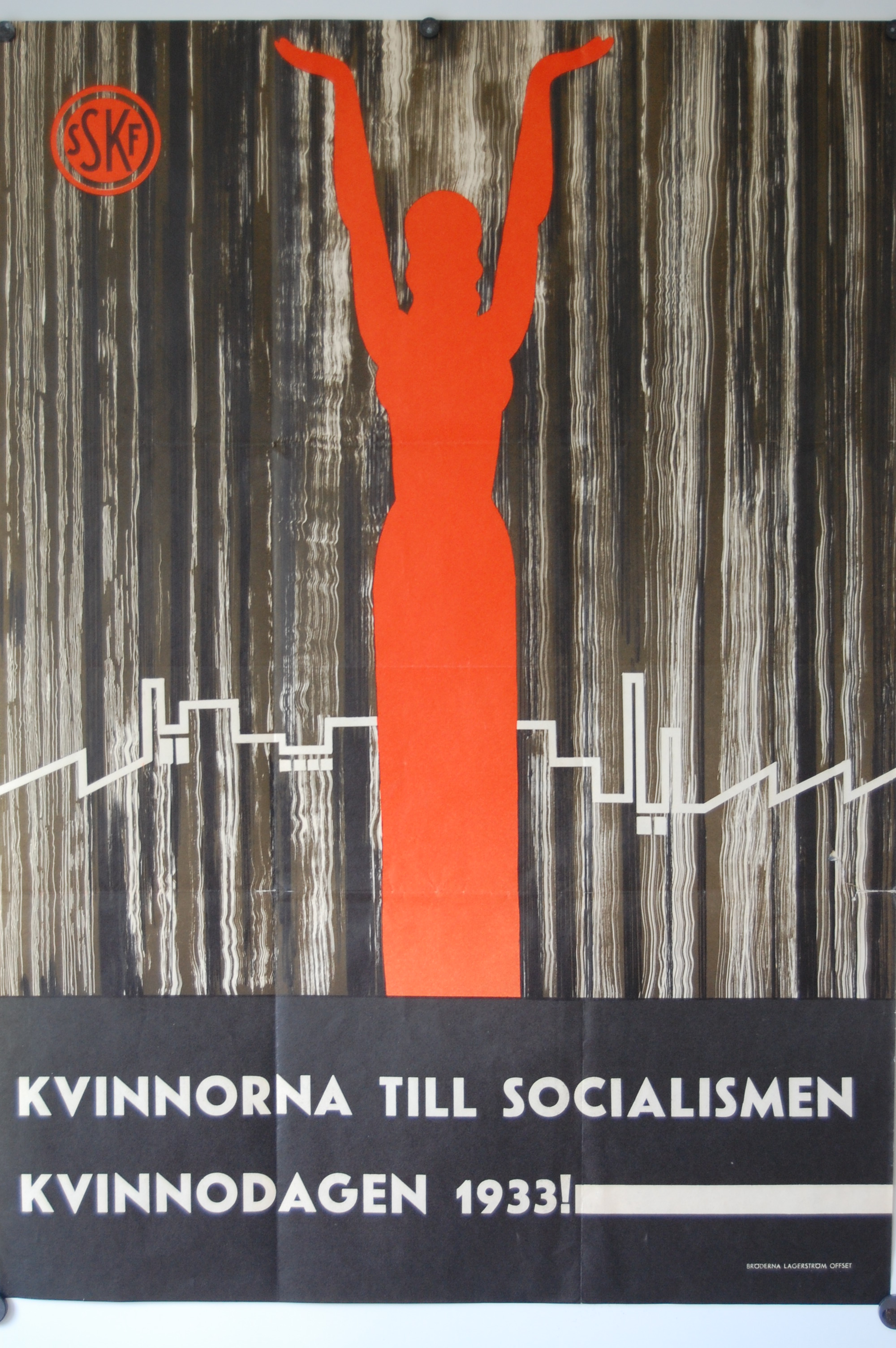 Affisch från 1933. Ur: Lunds Socialdemokratiska kvinnoklubb.