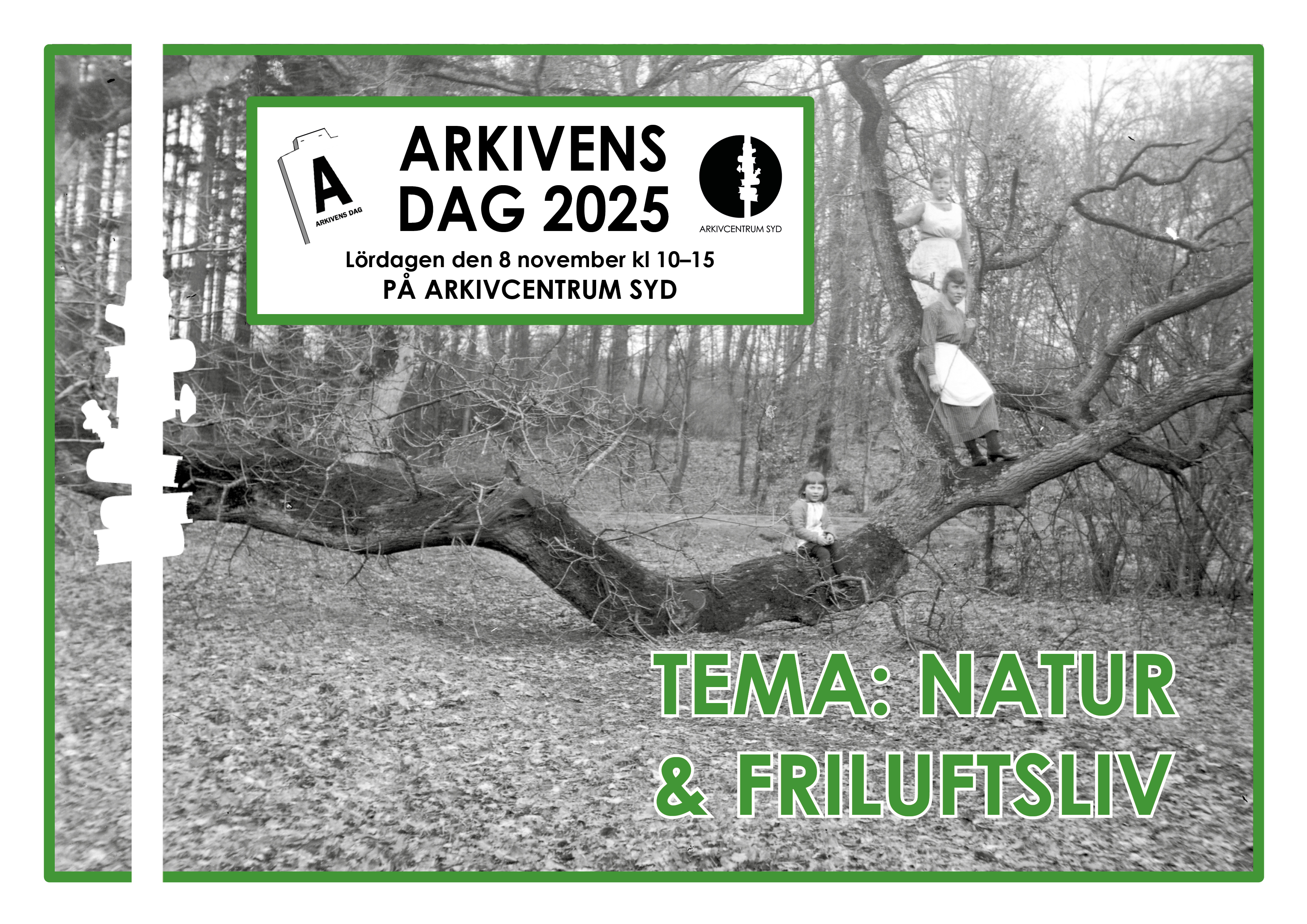 Arkivens dag flyer Arkivcentrum Syd 2025