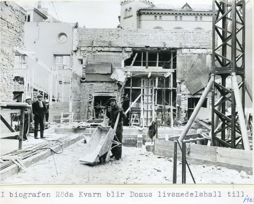 Utbyggnaden igång, 1965. Fotograf okänd.