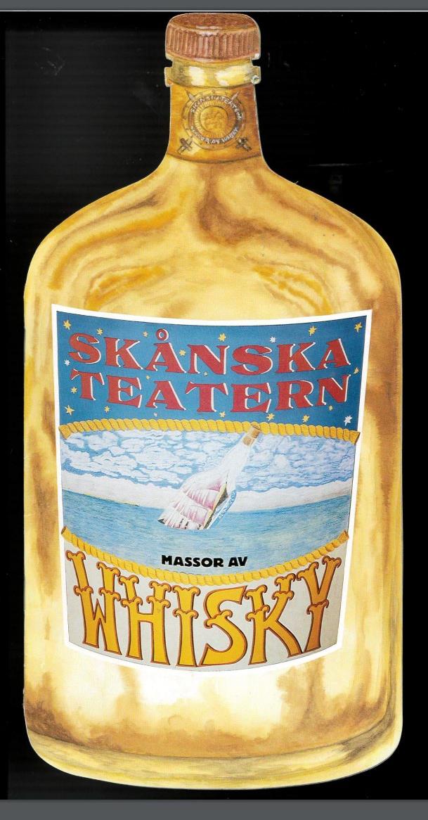 Ett av Skånska Teaterns fina program. Ur: Skånska Teaterns arkiv.