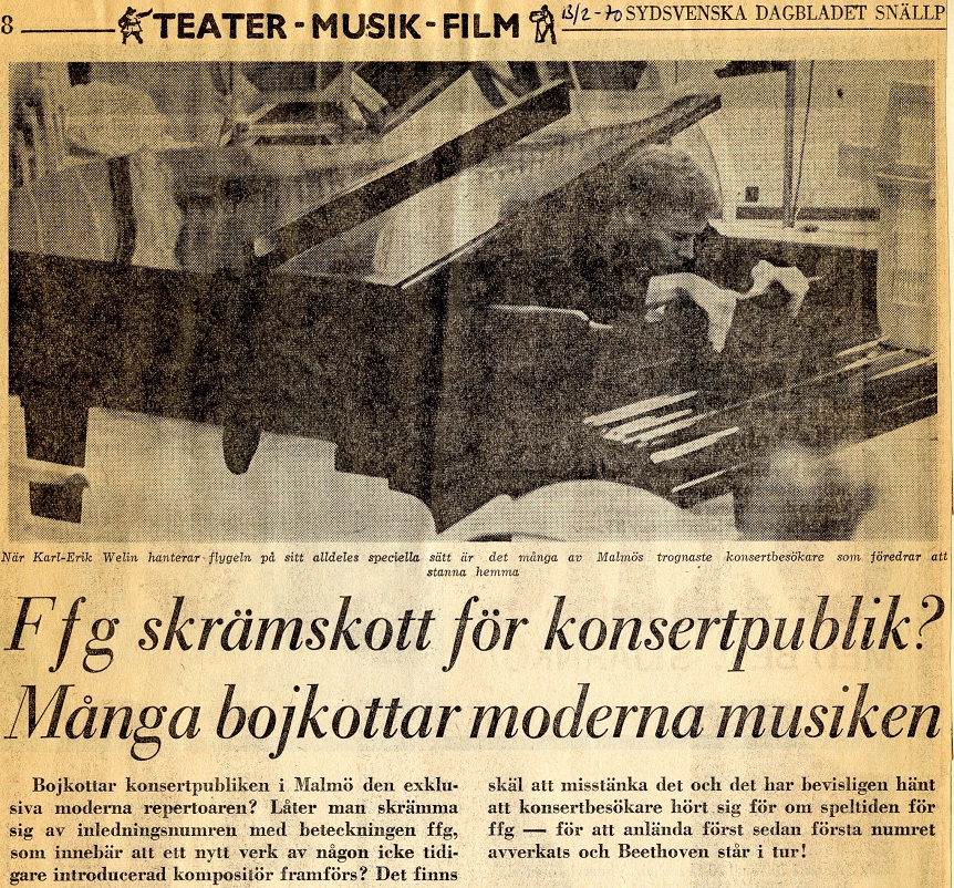 Pressklipp, Sydsvenska Dagbladet 1970-02-13 Pressklipp, Sydsvenska Dagbladet 1970-02-13