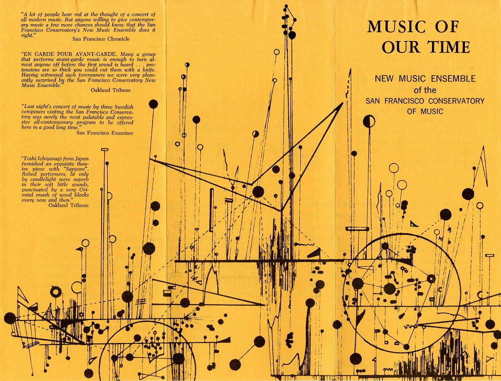 Programblad för Howard Hersh och New Music Ensemble, 1971 Programblad för Howard Hersh och New Music Ensemble, 1971