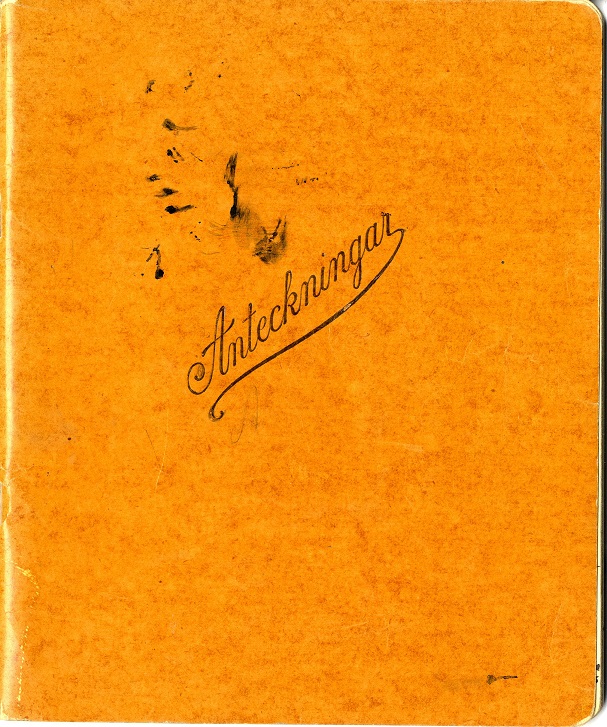 Föreningens protokollsbok.