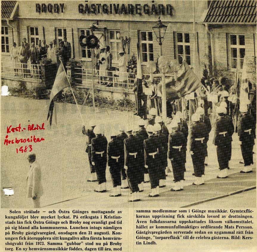 Pressklipp ur Kristianstadsbladet, 1983 Pressklipp ur Kristianstadsbladet, 1983