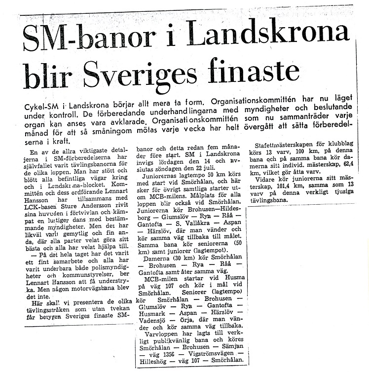 Kopia av pressklipp ur Helsingborgs Dagblad, 17 mars 1973