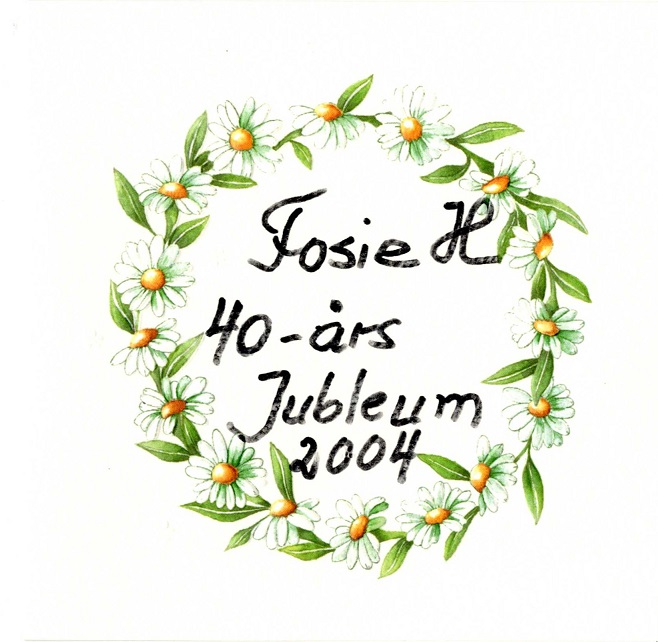 Gratulationskort, 2004. Gratulationskort, 2004.
