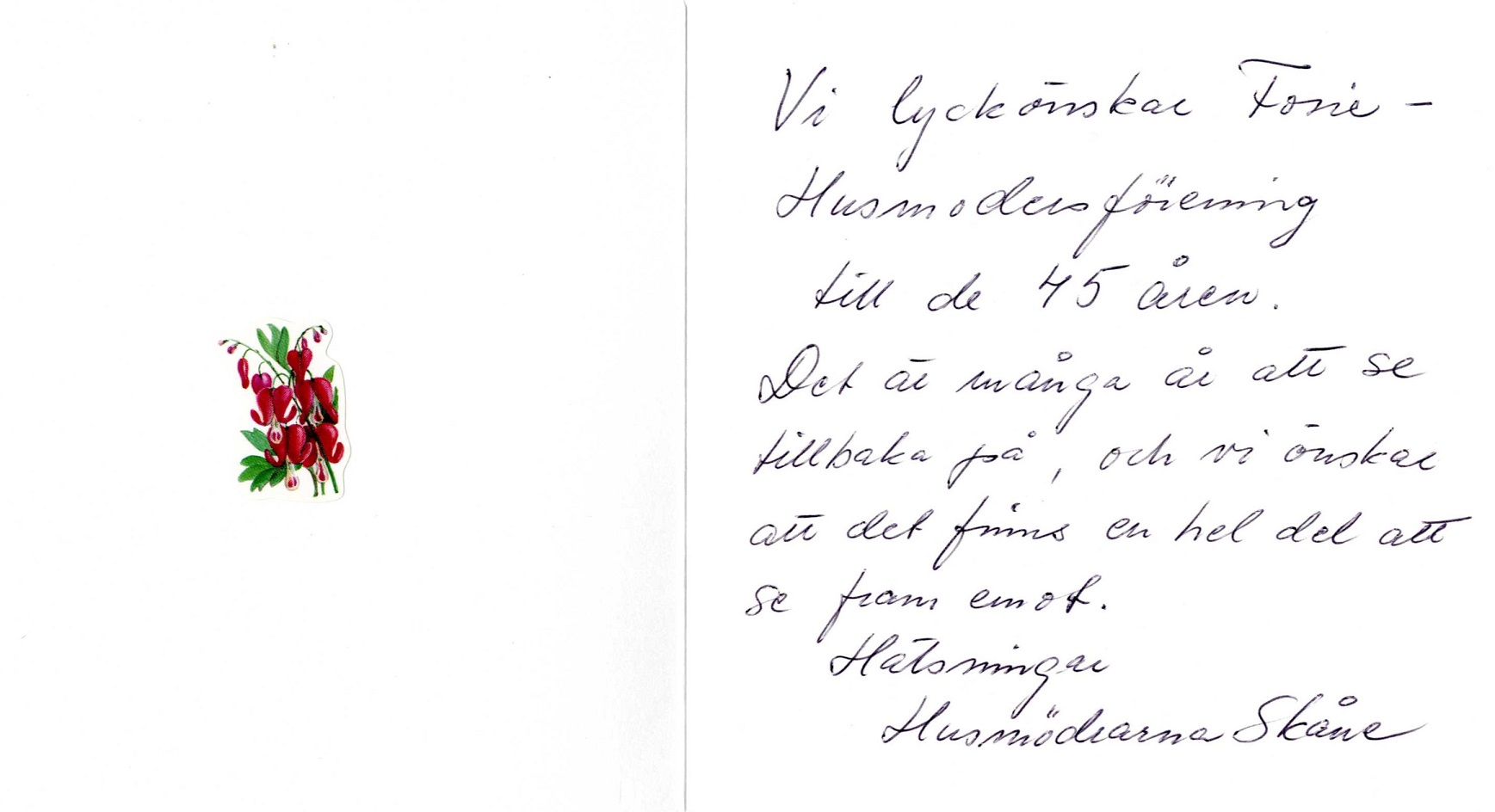 Gratulationskort, 2009 Gratulationskort, 2009