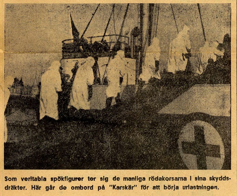 Pressklipp från Helsingborgs Dagblad, 1945-07-09. Ingår i Helsingborgs Röda Korskårs arkiv. Pressklipp från Helsingborgs Dagblad, 1945-07-09. Ingår i Helsingborgs Röda Korskårs arkiv.