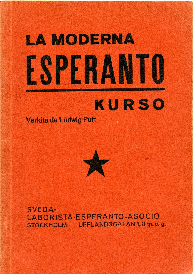 ”La Moderna Esperanto kurso” av Ludwig Puff uå. Ur Klippans Esperanatoklubbs arkiv