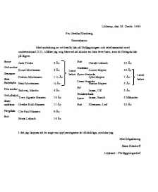 Renskrift - Rädda barnens lokalförening i Simrishamn - Brev 1 från Greta Ehrnberg 18 december 1943