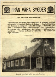 Primärkälla - Evangeliska Fosterlandsstiftelsens Missionsförening Skånes Fagerhult Tidningsurklipp 1932