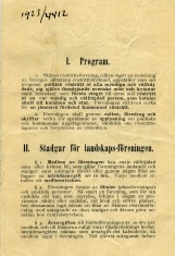 Primärkälla - Skånes rösträttsförenings stadgar och program