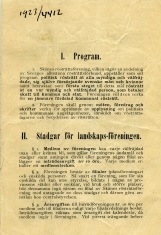 Primärkälla - Skånes rösträttsförenings stadgar och program