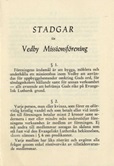 Primärkälla - Vedby missionsförenings stadgar 1954
