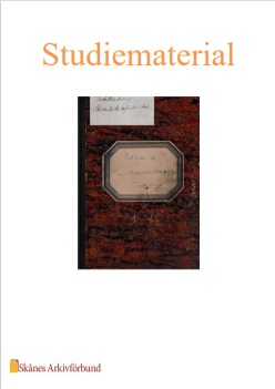 Svenska skoarbetarförbundets avd. nr 27 Trelleborg - Inledande text i protokollsbok 1903 - Studiematerial