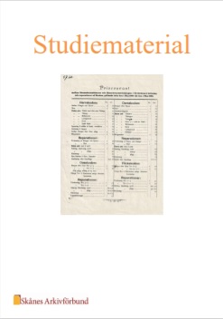 Svenska skoarbetarförbundets avd. nr 27 Trelleborg - priscourant - Studiematerial