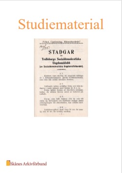 Trelleborgs socialdemokratiska ungdomsklubb - Stadgar från 1910 - Studiematerial